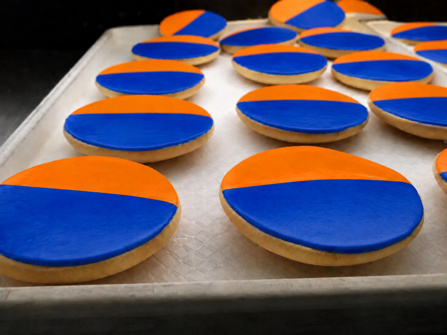 Knicks Blue & Orange Cookies