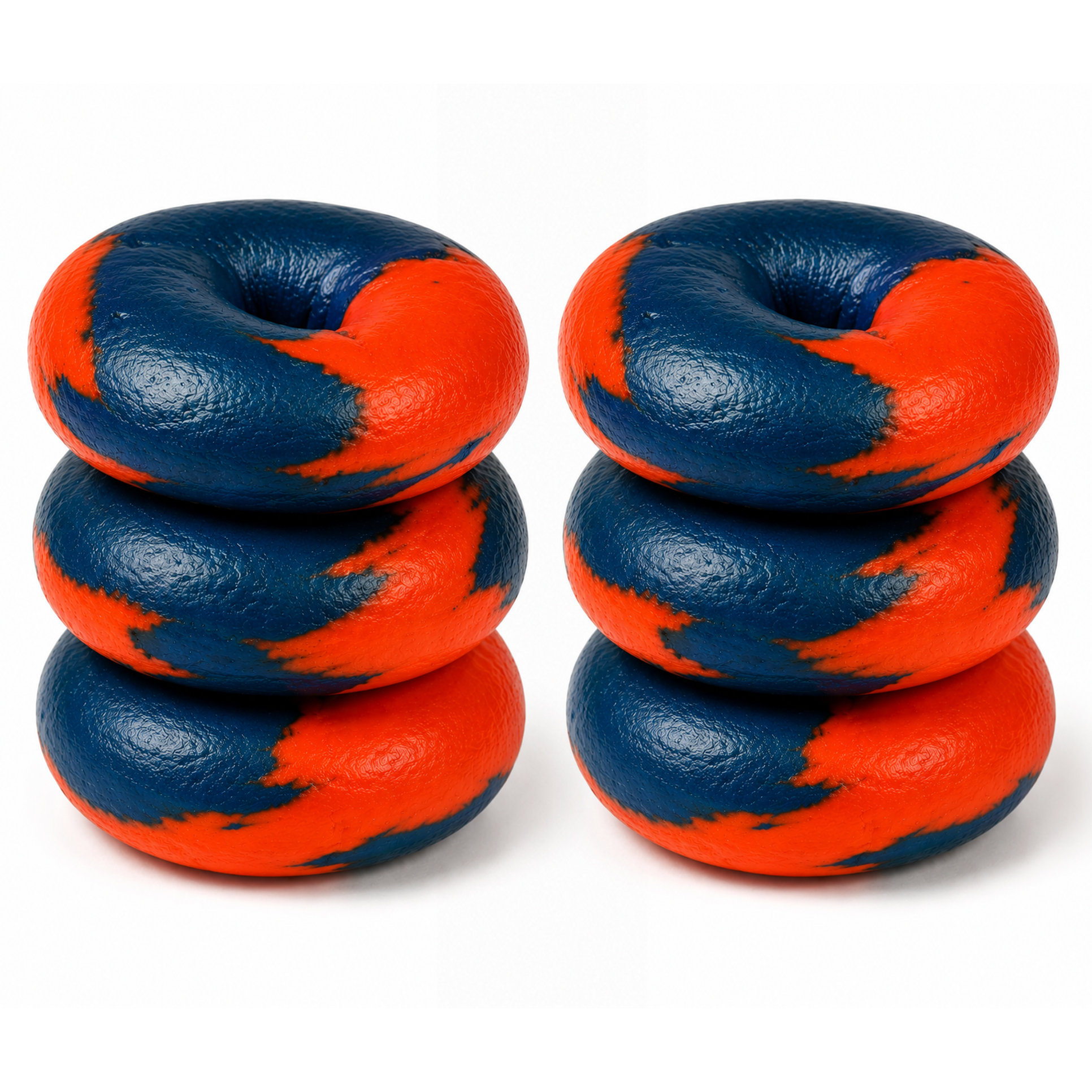 Blue & Orange Swirl Mini Bagels