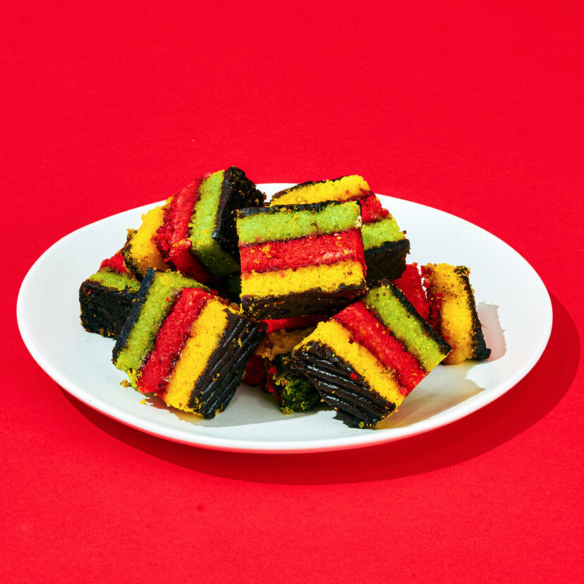 Tri Color Rainbow Cookies