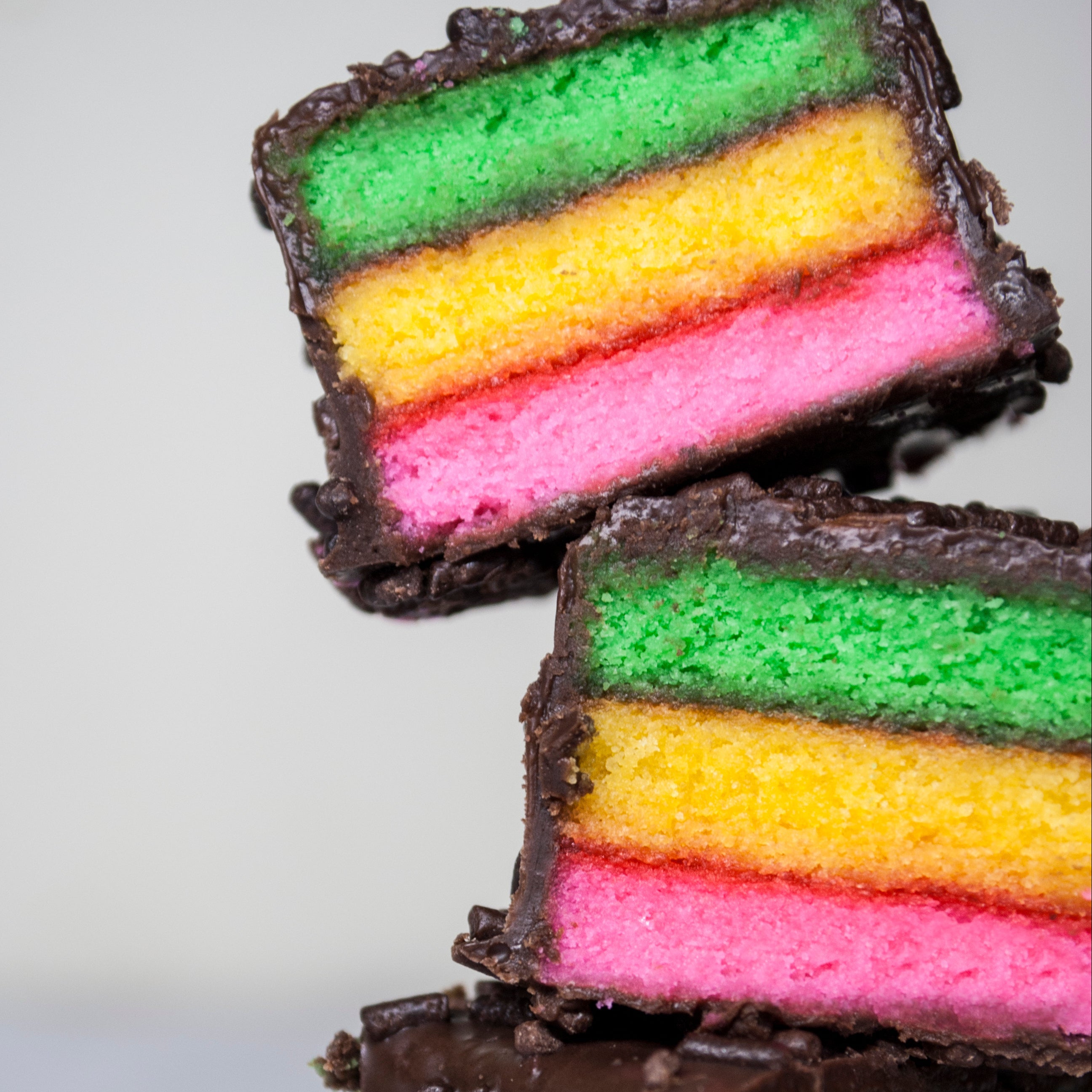 Tri Color Rainbow Cookies